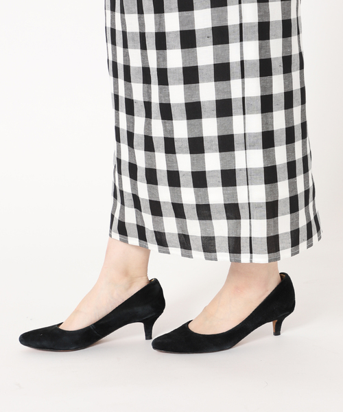 SLOBE IENA（スローブイエナ）の「ギンガムチェックリラックスアイラインスカート◆（スカート・レディース・ブラック系その他/オレンジ系その他・FREE）」の5枚目の写真