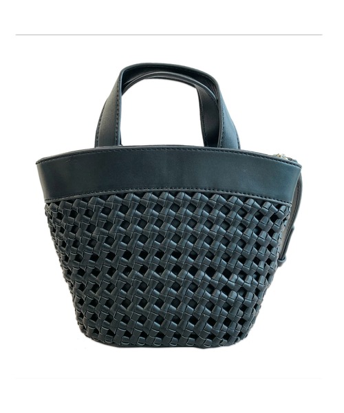 Guess（ゲス）の「SICILIA Mini Tote（トートバッグ・レディース・パープル/ホワイト/ブラック・ONE SIZE）」の7枚目の写真