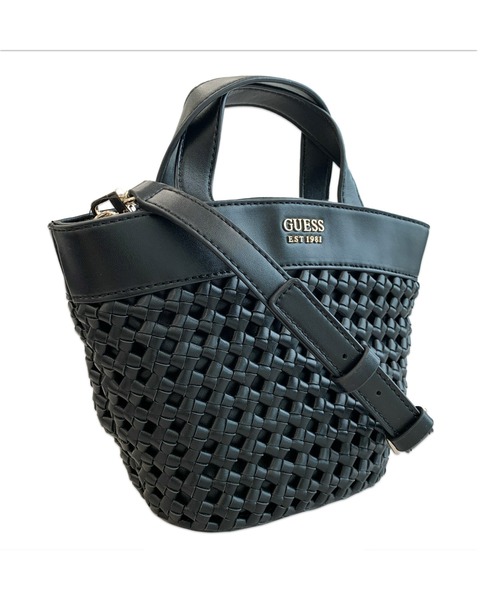 Guess（ゲス）の「SICILIA Mini Tote（トートバッグ・レディース・パープル/ホワイト/ブラック・ONE SIZE）」の8枚目の写真