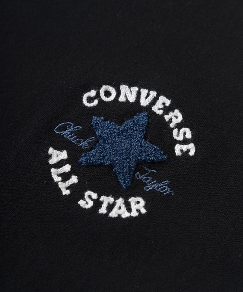 CONVERSE(コンバース)の「【CONVERSE/コンバース】ブランドロゴ サガラ刺繍 ワンポイントTシャツ/ 半袖Tシャツ(Tシャツ/カットソー・レディース・ホワイト/ブラック/ネイビー/グレー/サックスブルー/ミント/ライトピンク/グレイッシュベージュ・M/L/XL)」の12枚目の写真