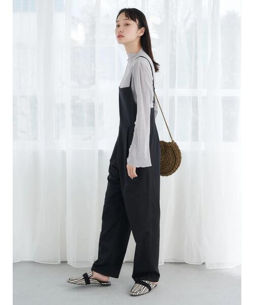 earth music&ecology（アースミュージックアンドエコロジー）の「サロペット（サロペット/オーバーオール・レディース・ライトブラウン/ブラック/カーキ・M/S）」の9枚目の写真