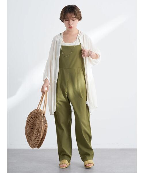 earth music&ecology（アースミュージックアンドエコロジー）の「サロペット（サロペット/オーバーオール・レディース・ライトブラウン/ブラック/カーキ・M/S）」の14枚目の写真