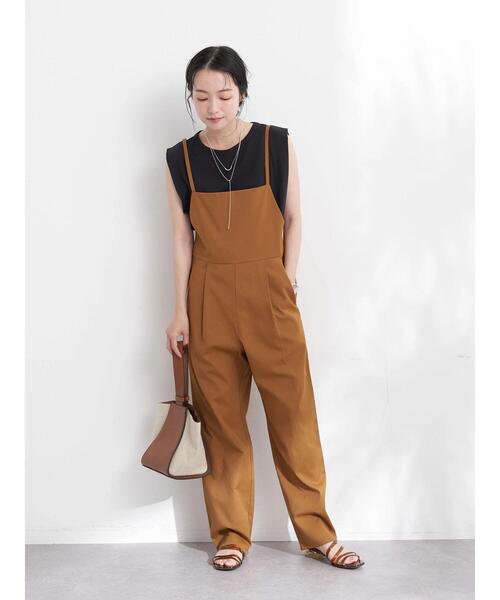earth music&ecology（アースミュージックアンドエコロジー）の「サロペット（サロペット/オーバーオール・レディース・ライトブラウン/ブラック/カーキ・M/S）」の16枚目の写真