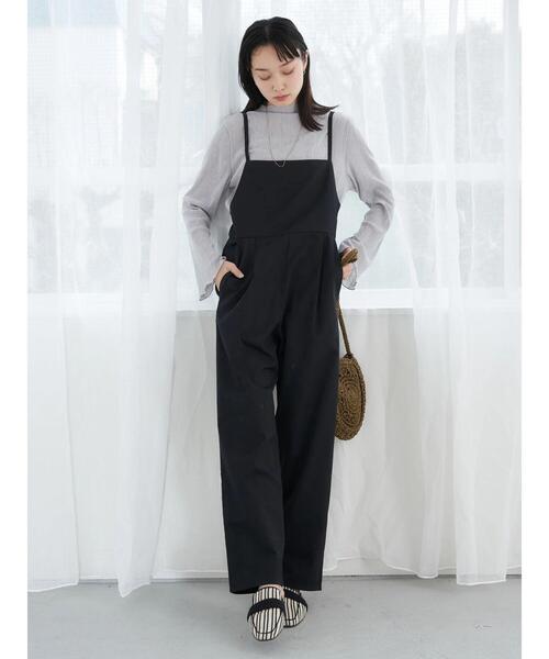 earth music&ecology（アースミュージックアンドエコロジー）の「サロペット（サロペット/オーバーオール・レディース・ライトブラウン/ブラック/カーキ・M/S）」の2枚目の写真