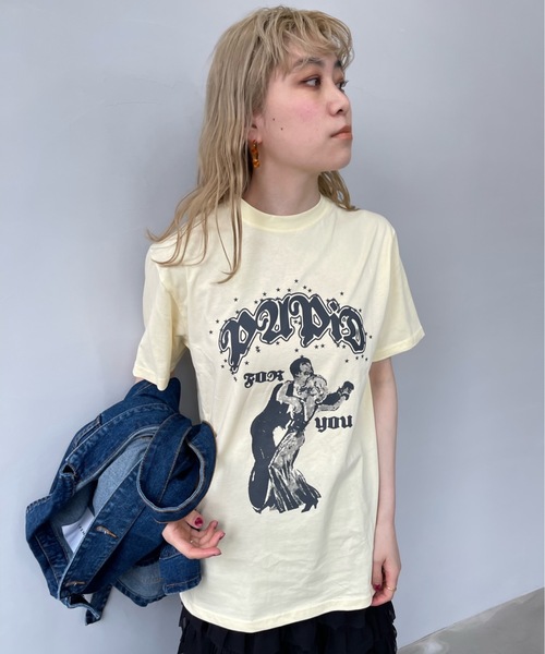 SANSeLF（サンセルフ）の「pubid Tシャツ【SANSeLF】sanw22s070（Tシャツ/カットソー・レディース・サックスブルー/ピンク/マスタード/ライトイエロー・FREE）」の22枚目の写真