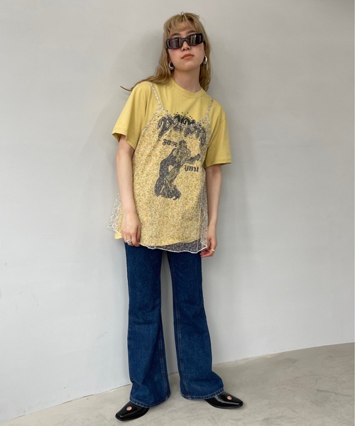 SANSeLF（サンセルフ）の「pubid Tシャツ【SANSeLF】sanw22s070（Tシャツ/カットソー・レディース・サックスブルー/ピンク/マスタード/ライトイエロー・FREE）」の10枚目の写真