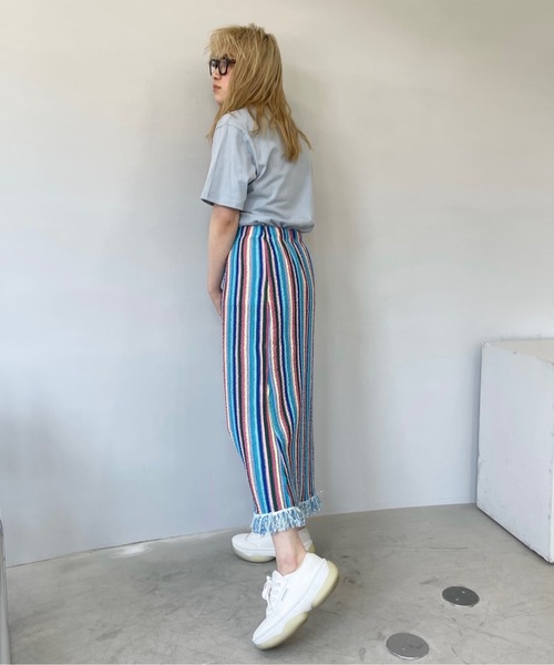 SANSeLF（サンセルフ）の「pubid Tシャツ【SANSeLF】sanw22s070（Tシャツ/カットソー・レディース・サックスブルー/ピンク/マスタード/ライトイエロー・FREE）」の8枚目の写真