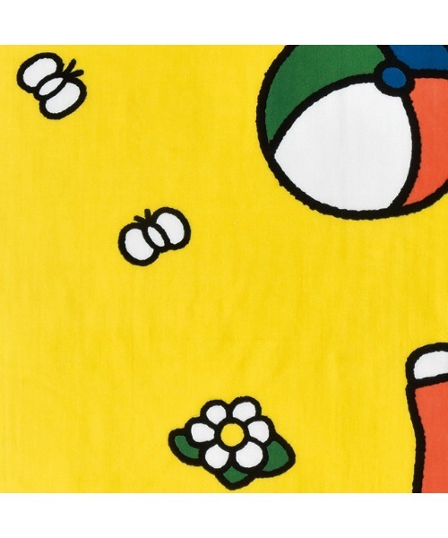 Miffy( ミッフィー)の「miffy ミッフィー 楽しいボールあそび ベビー用 湯上げタオル(その他ベビー用品・レディース・イエロー・FREE)」の4枚目の写真