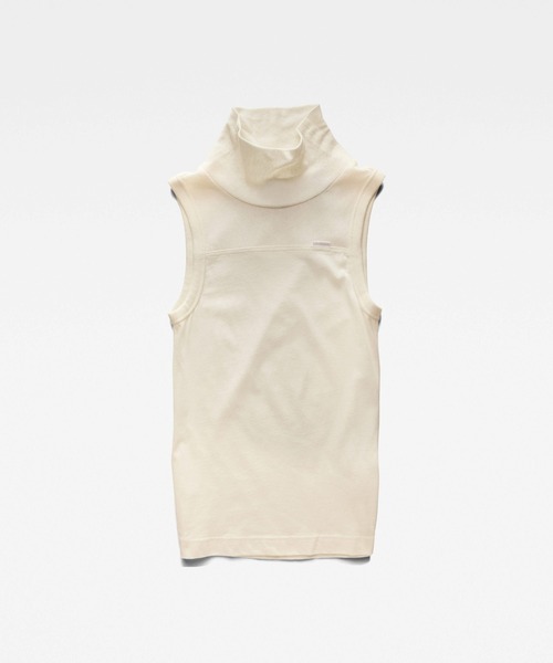 G-STAR(ジースター)の「FABRIC MIX FUNNEL TANK TOP(タンクトップ・レディース・ライトベージュ・X-SMALL/MEDIUM/SMALL)」の6枚目の写真