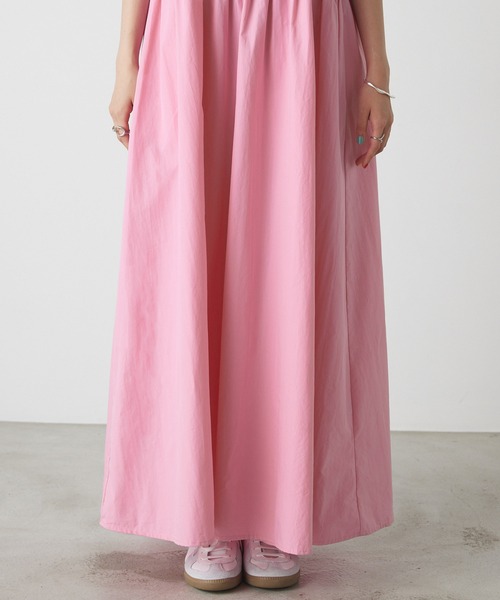 forksy.（フォルクシー）の「【forksy.】タイプライターバックリボンエプロンロングワンピース（ワンピース・レディース・ブラック/ピンク/ブルーグリーン・FREE）」の16枚目の写真