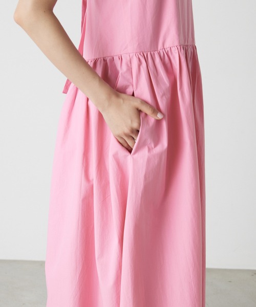 forksy.（フォルクシー）の「【forksy.】タイプライターバックリボンエプロンロングワンピース（ワンピース・レディース・ブラック/ピンク/ブルーグリーン・FREE）」の17枚目の写真