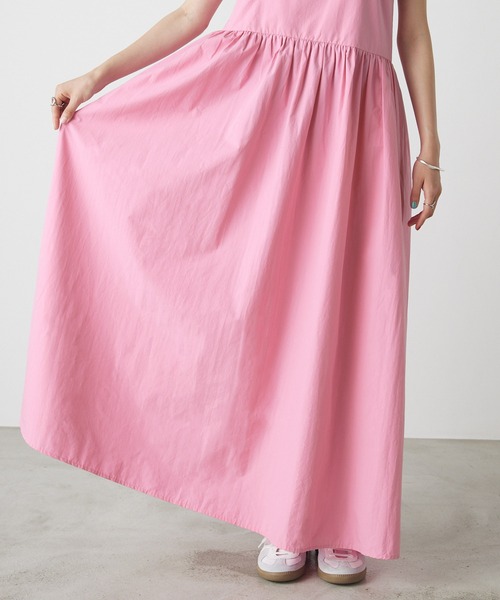 forksy.（フォルクシー）の「【forksy.】タイプライターバックリボンエプロンロングワンピース（ワンピース・レディース・ブラック/ピンク/ブルーグリーン・FREE）」の19枚目の写真