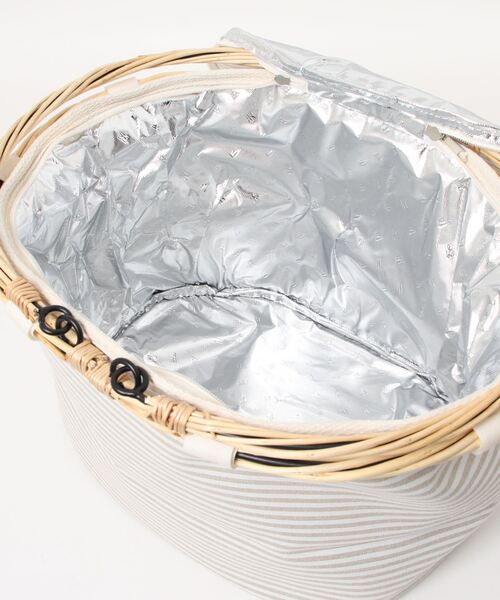 LBC（エルビーシー）の「レユール・クーラーバスケット（エコバッグ/サブバッグ・レディース・ブラック/ベージュ・FREE）」の4枚目の写真