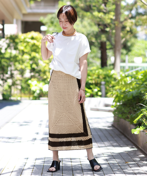journal standard L'essage（ジャーナルスタンダードレサージュ）の「60/3フレンチTシャツ（Tシャツ/カットソー・レディース・ホワイト/グレー/ブラウン系その他・FREE）」の9枚目の写真