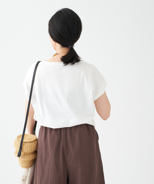 journal standard L'essage（ジャーナルスタンダードレサージュ）の「60/3フレンチTシャツ（Tシャツ/カットソー・レディース・ホワイト/グレー/ブラウン系その他・FREE）」の18枚目の写真