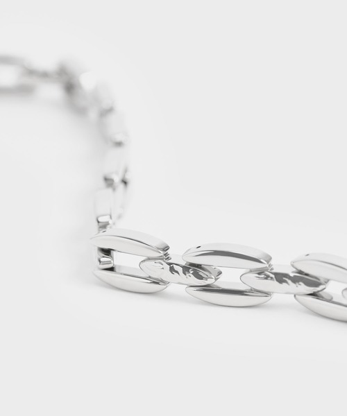 CHARLES & KEITH(チャールズ & キース)の「チェーンリンク チョーカーネックレス / Chain Link Choker Necklace(ネックレス・レディース・ゴールド系その他/シルバー/ゴールド・FREE)」の5枚目の写真