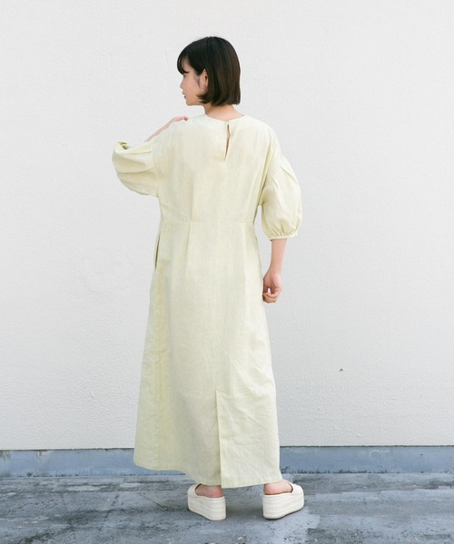 KBF（ケイビーエフ）の「クロスタックスリーブロングワンピース（ワンピース・レディース・ブラック/グリーン系その他/ブルー・ONE）」の16枚目の写真