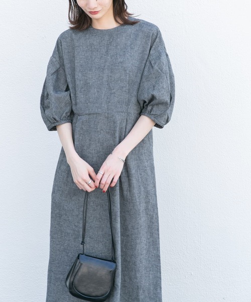 KBF（ケイビーエフ）の「クロスタックスリーブロングワンピース（ワンピース・レディース・ブラック/グリーン系その他/ブルー・ONE）」の22枚目の写真