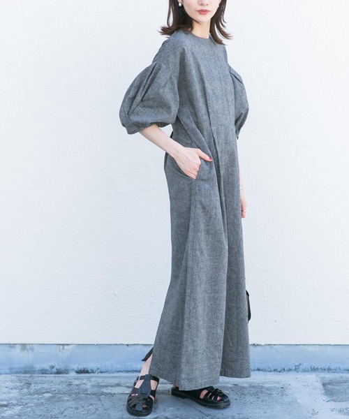 KBF（ケイビーエフ）の「クロスタックスリーブロングワンピース