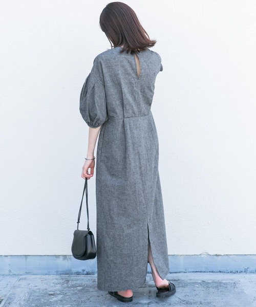 KBF（ケイビーエフ）の「クロスタックスリーブロングワンピース