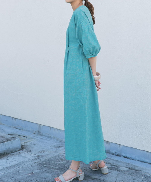 KBF（ケイビーエフ）の「クロスタックスリーブロングワンピース（ワンピース・レディース・ブラック/グリーン系その他/ブルー・ONE）」の20枚目の写真