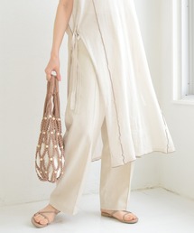 sango | リネンストレートセンタータックパンツ(その他パンツ)