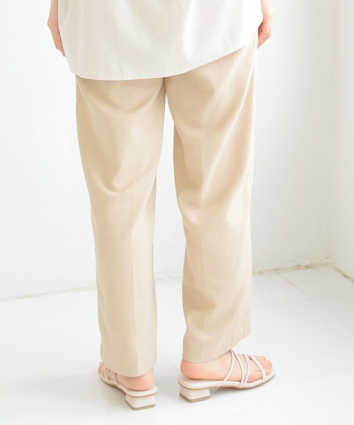 sango（sango）の「リネンストレートセンタータックパンツ（その他パンツ・レディース・ブラウン/キナリ/ライトベージュ・FREE）」の20枚目の写真