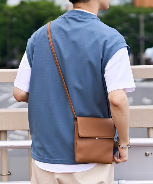 DISCOAT（ディスコート）の「カルゼポンチカットベストセットバンドカラー半袖シャツ（アンサンブル・メンズ・グレイッシュベージュ/カーキ/サックスブルー・MEDIUM/LARGE）」の15枚目の写真