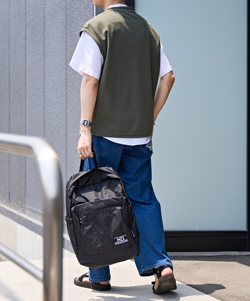 DISCOAT（ディスコート）の「カルゼポンチカットベストセットバンドカラー半袖シャツ（アンサンブル・メンズ・グレイッシュベージュ/カーキ/サックスブルー・MEDIUM/LARGE）」の16枚目の写真