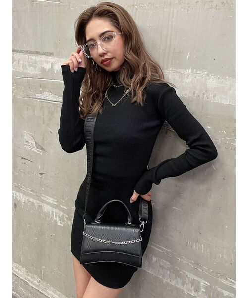 GYDA（ジェイダ）の「テレコタートルタイトワンピース（ワンピース・レディース・ブラック/ベージュ/その他1・FREE）」の13枚目の写真