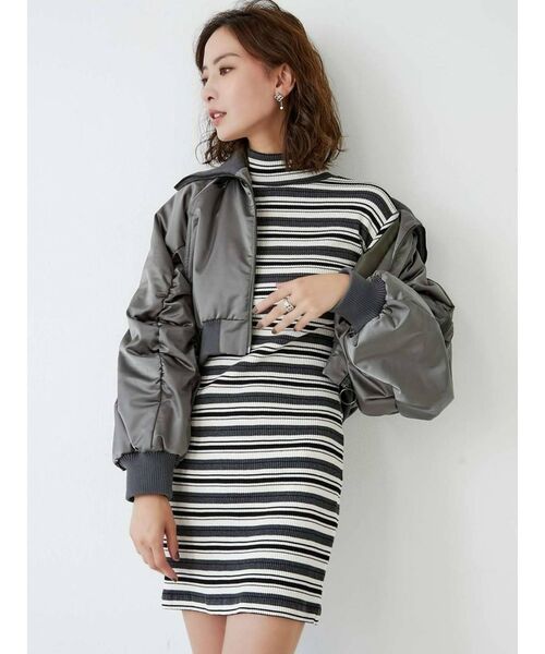 GYDA（ジェイダ）の「テレコタートルタイトワンピース（ワンピース・レディース・ブラック/ベージュ/その他1・FREE）」の22枚目の写真