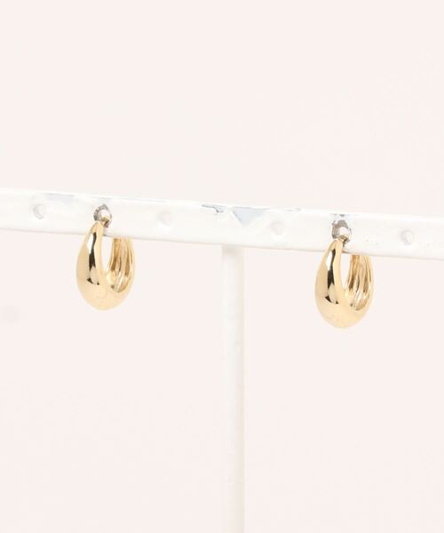 VENCEEXCHANGE（ヴァンスエクスチェンジ）の「シンプルフープピアス（ピアス（両耳用）・レディース・シルバー/ゴールド・FREE）」の11枚目の写真