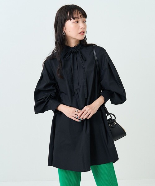 FREAK'S STORE（フリークスストア）の「リボン付きフリルチュニック