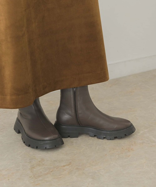 RODE SKO(ロデスコ)の「4センチオーバーソールブーツ(ブーツ・レディース・ブラック/グレー系その他・38/36/37)」の1枚目の写真