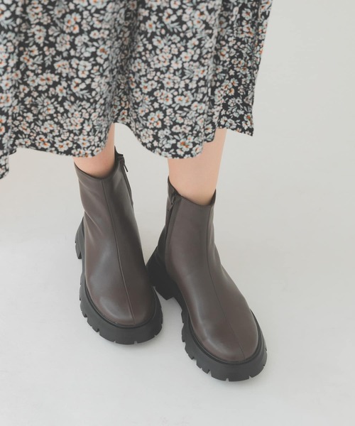 RODE SKO(ロデスコ)の「4センチオーバーソールブーツ(ブーツ・レディース・ブラック/グレー系その他・38/36/37)」の4枚目の写真