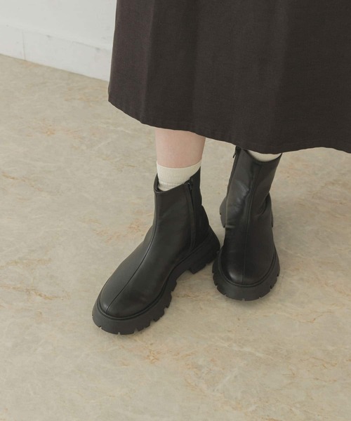 RODE SKO(ロデスコ)の「4センチオーバーソールブーツ(ブーツ・レディース・ブラック/グレー系その他・38/36/37)」の5枚目の写真
