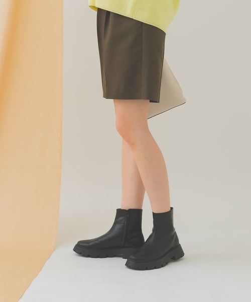RODE SKO(ロデスコ)の「4センチオーバーソールブーツ(ブーツ・レディース・ブラック/グレー系その他・38/36/37)」の6枚目の写真
