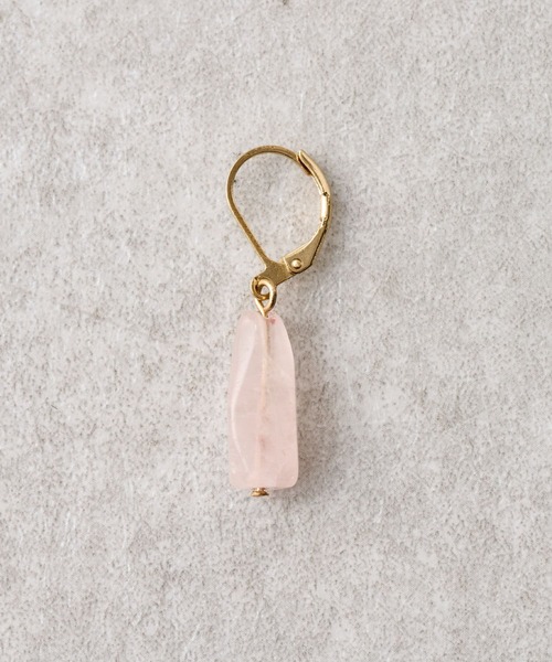 BEARDSLEY（ビアズリー）の「フレンチフックピアス（ピアス（両耳用）・レディース・ホワイト/ピンク・FREE）」の4枚目の写真