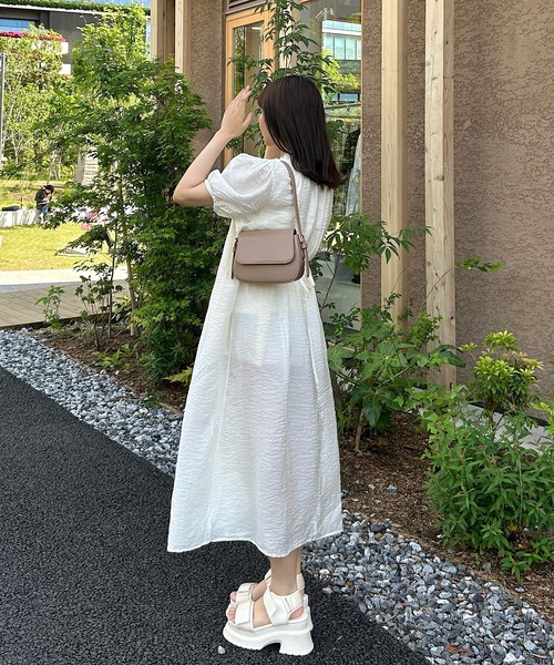 Cham.（チャム）の「カシュクールギャザーワンピース（ワンピース・レディース・アイボリー・F）」の17枚目の写真
