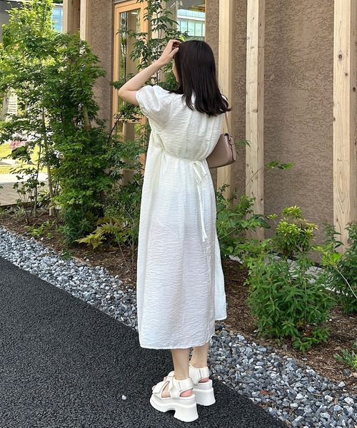 Cham.（チャム）の「カシュクールギャザーワンピース（ワンピース・レディース・アイボリー・F）」の18枚目の写真