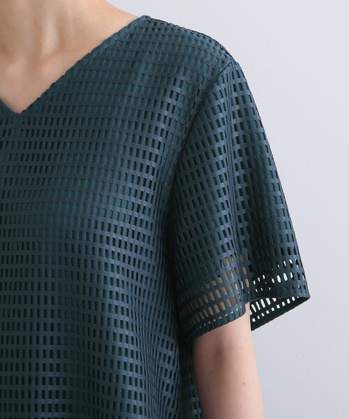 INDIVI トップス INDIVI（インディヴィ）の「◇メッシュレーストップス（Tシャツ