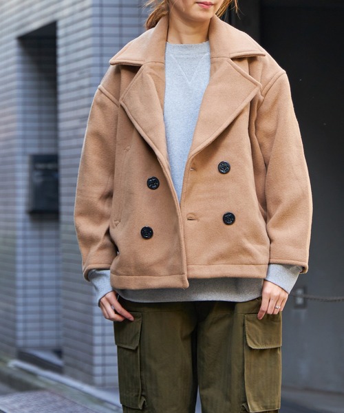 未使用　FIDELITY WOMENS SHORT 4B PEACOAT M 未使用FIDELITY WOMENS SHORT 4B PEACOAT M