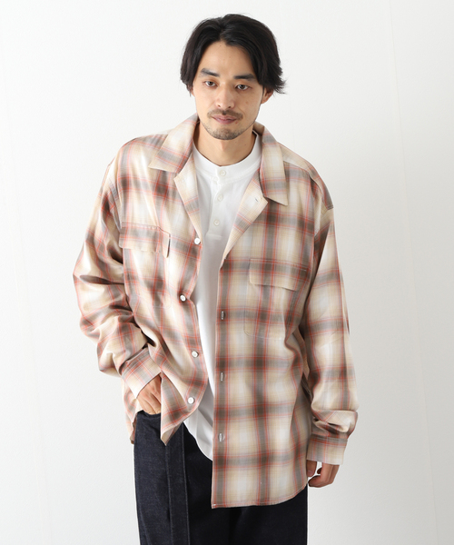 JOURNAL STANDARD(ジャーナルスタンダード)の「メンリヨセル ツイル H/S CPO(シャツ/ブラウス・メンズ・ベージュ/ネイビー/ラスタ・MEDIUM/LARGE)」の3枚目の写真