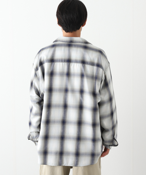 JOURNAL STANDARD(ジャーナルスタンダード)の「メンリヨセル ツイル H/S CPO(シャツ/ブラウス・メンズ・ベージュ/ネイビー/ラスタ・MEDIUM/LARGE)」の7枚目の写真