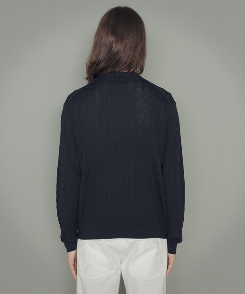 MACKINTOSH LONDON（マッキントッシュ ロンドン）の「ケーブルクルーネックニット（ニット/セーター・メンズ・グレー系その他2/ブラウン系その他7/ダークネイビー・XL/M/L）」の9枚目の写真