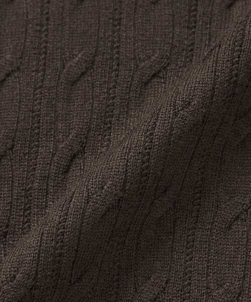 MACKINTOSH LONDON（マッキントッシュ ロンドン）の「ケーブルクルーネックニット（ニット/セーター・メンズ・グレー系その他2/ブラウン系その他7/ダークネイビー・XL/M/L）」の14枚目の写真