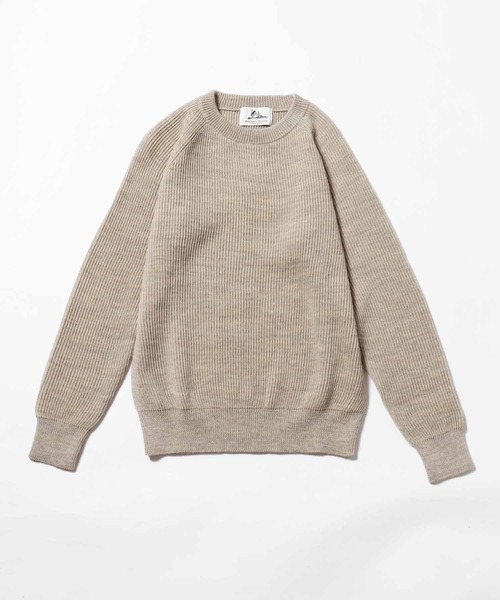 Vincent et Mireille（バンソンエミレイユ）の「Vincent et Mireille/バンソンエミレイユ 8GG AZE CREW NECK SWETER セーター クルーネックニット（ニット/セーター・メンズ・ダークグリーン/ブラック/ネイビー/グレー/ナチュラル・36/40/42）」の4枚目の写真