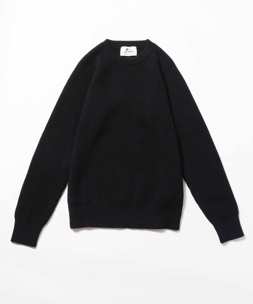 Vincent et Mireille（バンソンエミレイユ）の「Vincent et Mireille/バンソンエミレイユ 8GG AZE CREW NECK SWETER セーター クルーネックニット（ニット/セーター・メンズ・ダークグリーン/ブラック/ネイビー/グレー/ナチュラル・36/40/42）」の2枚目の写真
