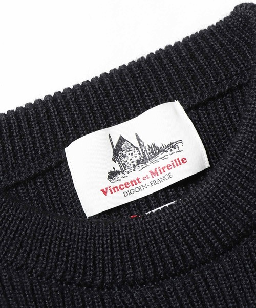 Vincent et Mireille（バンソンエミレイユ）の「Vincent et Mireille/バンソンエミレイユ 8GG AZE CREW NECK SWETER セーター クルーネックニット（ニット/セーター・メンズ・ダークグリーン/ブラック/ネイビー/グレー/ナチュラル・36/40/42）」の11枚目の写真