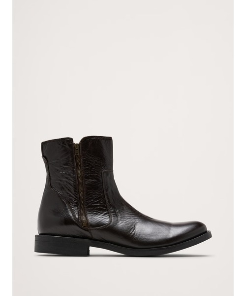 Banana Republic(バナナリパブリック)の「◆レザー ダブルジップ ブーツ(ブーツ・メンズ・ブラウン・8/9/10)」の4枚目の写真